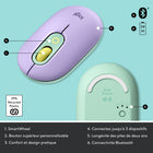 Logitech POP Mouse avec Sans Fil - Daydream-Paire esthétique: Associez la souris POP avec l'amusante et rebondissante expérience de frappe de POP Keys clavier mécanique sans fil, touches emoji personnalisables et raccourcis touches médias