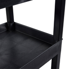 Luxor - Chariot utilitaire polyvalent à trois plateaux cuvettes Luxor TUFFY XL - 32" L x 18" P - noir-Supporte jusqu'à 400 livres de poids réparti uniformément, permettant des charges plus lourdes sans compromettre la stabilité