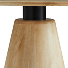 Modway - Sabelle Rond 47 po Bois Table à manger, Naturel-7