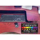 Ashley Productions - Smart Poly Tapis de souris pour ordinateur - 8" x 10" - Célébrez chaque voix - Paquet de 6-Utilisez en classe, à la maison ou au bureau.