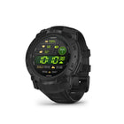 Garmin - Instinct 3 - 50 mm, AMOLED, édition tactique, noir avec bracelet noir-ÉCRAN AMOLED - La série Instinct 3 - Tactical Edition propose des options avec un écran AMOLED lumineux de 1,3" pour rendre les informations détaillées faciles à lire en un coup d'œil, tout en offrant une excellente autonomie de la batterie jusqu'à 24 jours en mode montre intelligente sur le modèle 50 mm.