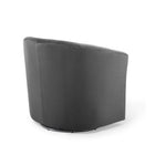 Modway - Prospect Performance Velvet Fauteuil pivotant - Charbon de bois-Aucune assemblée requise