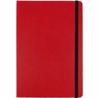 JAM Paper - Carnet à couverture rigide avec élastique - Grand journal - 5 7/8 po x 8 1/2 po - Rouge - 100 feuilles lignées-Couleur : rouge | Soyez élégant et organisé avec un carnet de notes colouré.