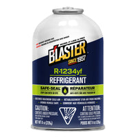 Blaster - Recharge de réfrigérant R-1234yf 226 g-La nouvelle formule Safe-Seal répare les micro-abrasions qui se forment dans les composants en caoutchouc et en métal pour arrêter les fuites