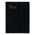 Blueline - 2026 Agenda Timanager 7-jour hebdomadaire/mensuel 13 mois - 11 po x 8-1/2 po - Noir - Anglais-Planificateur de 7 jours avec calendrier planificateur au début de chaque mois. Horaire de rendez-vous de 7 h à 8 h 30 à intervalles de 30 minutes