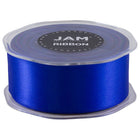 JAM Paper - Ruban de satin double face - 1 1/2" de large x 25 m - Bleu roi-Quantité : Rouleau vendu à l'unité
