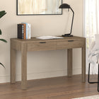Hudson&Canal - Bureau Lonsdale 48'' - Chêne gris vieilli-Fini dans une finition chêne gris vieilli aspect bois