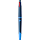 BIC - Stylos à bille lisses 4 couleurs - 1,0 mm - Assortis - Paquet de 3-Changez de couleur sans changer de stylo. Le stylo BIC 4 couleurs Fluide permet d’écrire dans les quatre couleurs d’encre classiques : bleu, noir, rouge et vert