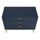 Manhattan Comfort - Dumbo commode moderne 35,19" - bleu minuit-Garantie limitée du fabricant de 30 jours