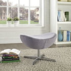 Modway - Glove Laine Ottoman - Gris foncé-Base rotative en aluminium