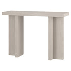 Hudson&Canal - Console Dimitra 42" L - Blanc aulne-Le plateau de table a une capacité de poids de 50 lb