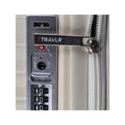 TRAVLR - Valise d'enregistrement légère à coque rigide, 24 po - Blanche- Serrure TSA 