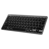 Adesso - WKB-7000BB Clavier à commutateur à ciseaux Bluetooth multi-OS avec raccourci clavier CoPilot AI-Disposition des touches : disposition américaine à 78 touches