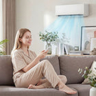 HOMCOM - climatiseur mini-split 23000 BTU avec Wifi - blanc-Réglez les paramètres à distance via WiFi et utilisez des commandes vocales avec Alexa ou Google