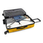 Swiss Mobility 26, 5 po LAX Valise moyenne rigide - Jaune-Système d'expansion à ouverture par fermeture éclair pour 20 % d'espace supplémentaire (bagages moyens et grands)