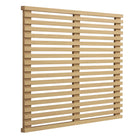 Modway - Render Fixation murale Tête de lit jumelée, Chêne-Tête de lit jumelée du milieu du siècle