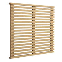 Modway - Render Fixation murale Tête de lit jumelée, Chêne-Tête de lit jumelée du milieu du siècle