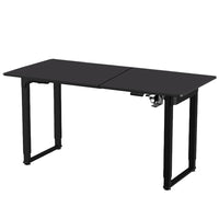 MotionGrey - Bureau debout électrique réglable Ergo2 Pro avec réglages de mémoire - 55 po x 28 po, plateau noir, cadre noir-Prix Abordable - Bureau debout offert à un prix concurrentiel, conçu pour répondre aux besoins des espaces de travail modernes, avec une construction durable, des performances fiables et des fonctionnalités avancées généralement réservées aux modèles haut de gamme