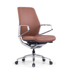 Nexten Pro - Chaise de bureau - Dossier haut - Marron-Structure en aluminium moulé robuste