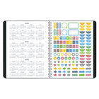 Blueline - Agenda Scolaire Mensuel 14 Mois - De Juillet À Août - 11 po H x 8 1/2 po l - Noir - Anglais-Listes de tâches