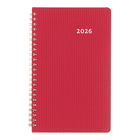 Blueline - 2026 Agenda hebdomadaire DuraFlex avec couverture texturée extra robuste - 8 po x 5 po - Couleurs assorties - Bilingue-Reliure spirale double avec couverture couverture texturée extra robuste en poly