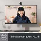 Logitech Brio 300 Webcam Full HD avec confidentialité, micro à réduction de bruit - Graphite-Correction automatique de l’éclairage: La technologie RightLight 2 compense automatiquement les mauvaises conditions d'éclairage vidéo pour que vous soyez clairement vu