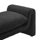 Modway - Waverly Tissu Boucle Banc - Noir-7