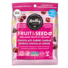 Healthy Crunch - Mélange de fruits et de graines pour coupe glacée au chocolat et aux cerises, 50 unités x 50 grammes-Sans allergène, approuvé par l'école