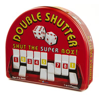 Volet double pour jeux bleu et orange -Fermez la super boîte !