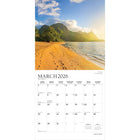 Plato - 2026 Îles Tropicales Calendrier mural Suspendu Mensuel - 30,5 cm l x 61 cm H - Anglais-À Utiliser Tout de Suite - Calendrier de 16 mois, 12 pages de mois pleines et comprenant en prime les quatre derniers mois de l'année précédente avec une image supplémentaire