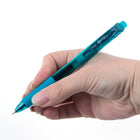 Pentel - EnerGel-X Rétractable Stylo à Encre Gel - (0,5mm) Pointe Aiguille - Encre Turquoise-L’encre gel liquide sèche très vite et ne laisse aucune tache ni bavure - les gauchers en raffoleront.