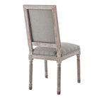 Modway - Court Tissu rembourré Fauteuil d’appoint de salle à manger Ensemble de 2 - Gris clair-Capacité de poids de la chaise : 331 lb