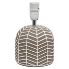 Simple Designs - Petite lampe de table - taupe avec design Web blanc-7