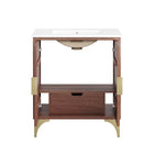 Modway - Daylight 30" Vanette de salle de bain - Noyer blanc-8