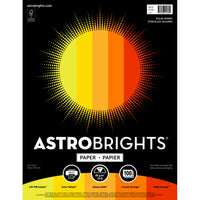 Astrobrights - Papier couleur  - 8,5 x 11 po - Solar Sparks - Paquet de 100-Papier d'impression sans acide et sans lignine