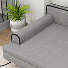 PawHut - Canapé pour chat, lit pour chien surélevé avec coussin - gris clair-Couleur : Gris clair 