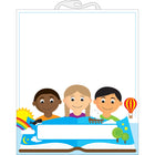 Ashley Productions - Sac de rangement multiculturel File Buddy - 10,5" x 12,5" - Paquet de 12-Sac en plastique transparent avec poignée robuste à fermeture par pression