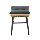 Manhattan Comfort - Ensemble moderne Benson de 3 pièces pour patio avec fauteuils à bascule - Gris - Lot de 3-Garantie limitée du fabricant de 30 jours