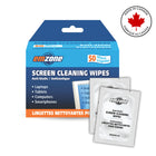 Emzone - Lingettes nettoyantes pour écran - 50 lingettes/paquet - Paquet de 12-Sans alcool et non inflammables
