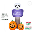 GEMMY - Panneau gonflable Joyeux Halloween - 137 cm-Pour usage intérieur et extérieur