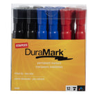 Staples - Marqueurs permanents − Pointe biseautée − Couleurs assorties − Paquet de 12-Le choix économique  