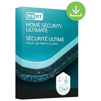 ESET - Home Security Ultimate – 5 utilisateurs – abonnement d’un an-Détection antivirus et antispyware en temps réel 24h/24 et 7j/7 contre les virus, les logiciels malveillants, les ransomwares, les logiciels espions et autres menaces malveillantes
