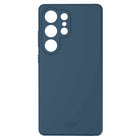 Avana - Coque Velvet Compatible MagSafe Galaxy S25 - Ultra Bleu Marine-Fabriqué à partir de matériaux 100 % recyclés.