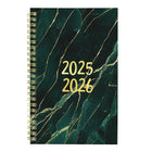 Blueline - 2025-2026 agenda académique hebdomadaire/mensuel - 8 po x 5 po - Collection Marbre - Bilingue-Espace ligné pour chaque jour de la semaine