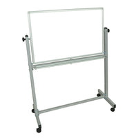 Luxor – Tableau blanc mobile 36 po x 24 po (MB3624WW)-Le tableau blanc mobile magnétique et réversible est conçu pour la salle de classe, la salle de conférence et plus et est doté de quatre roulettes pour une mobilité améliorée.