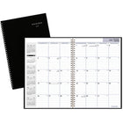 AT-A-GLANCE - Agenda mensuel 2025 - 11 7/8 po H x 7 7/8 po l - Noir - Bilingue-Format des pages : 11 7/8 po H x 7 7/8 po l