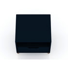 Manhattan Comfort - Rockefeller Table de Nuit 1 Tiroir Style Mid-Century Modern 51 cm - Tatiana Bleu Minuit - Lot de 2-17,62 po L x 20,08 po l x 21,65 po H