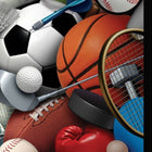 Très grands sacs masculins, sportif, 12/paquet-Soufflets imprimés