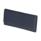 Roots - Portefeuille d'embrayage mince pour dames - Bleu marine -4 poches fendues