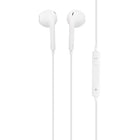 Basic Tech Écouteurs filaires avec contrôle du volume et microphone intégré - Blanc-Universel